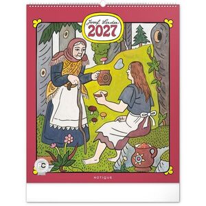 NOTIQUE Nástěnný kalendář Josef Lada 2027 48 × 56 cm obraz