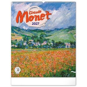 NOTIQUE Nástěnný kalendář Claude Monet 2027 48 × 56 cm obraz