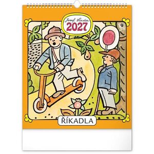 NOTIQUE Nástěnný kalendář Josef Lada - Říkadla 2027 30 × 34 cm obraz