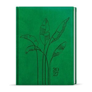 Baloušek Adam Vivella denní diář Listy 2027, jasně zelený, B6 12 × 16, 5 cm obraz