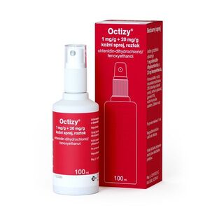 Octizy 1 mg/g + 20 mg/g kožní sprej, roztok 100 ml obraz