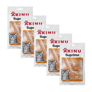 Akinu SUPRIMO Kuřecí plátky pro kočky mramorované 50 g MTP 5 ks obraz