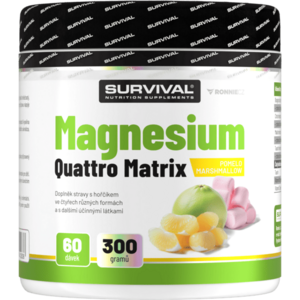 Survival Magnesium Quattro Matrix 300 g pomelo-marshmallow obraz