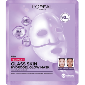 Loréal Paris Revitalift Filler Glass Skin hydrogelová rozjasňující maska 1 ks obraz