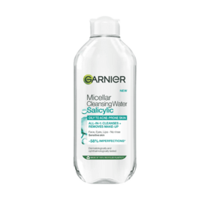 Garnier Skin Active Micelární čisticí voda s kyselinou salicylovou 400 ml obraz