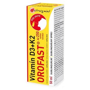 OROFAST Vitamín D3 + K2 sublinguální sprej 50 ml obraz