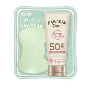Hawaiian Tropic Glowing Protection Face Cream SPF50 + Wilkinson Intuition Complete krém 50 ml + holicí strojek obraz