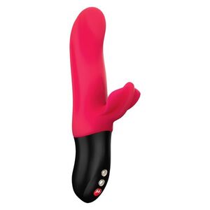 Fun Factory Bi Stronic Fusion handsfree pulzátor s výběžkem, červený obraz