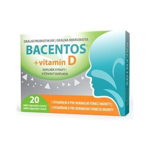 BACENTOS + vitamín D orální probiotikum 20 tablet obraz