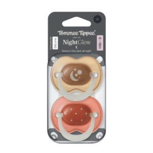 Tommee Tippee Silikonový dudlík Night 6-18m 2 ks více barevných variant obraz