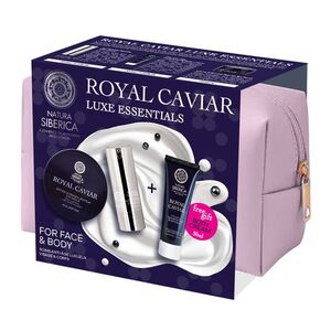 Natura Siberica Royal Caviar luxusní set v kosmetické taštičce 3 ks obraz