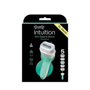 Wilkinson Intuition 2v1 Soap & Shave Sensitive strojek + hlavice 5 ks obraz