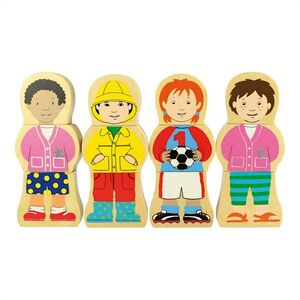 Bigjigs Toys Dřevěné puzzle národnosti obraz