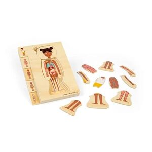 Bigjigs Toys Dřevěné puzzle Anatomie dívka obraz
