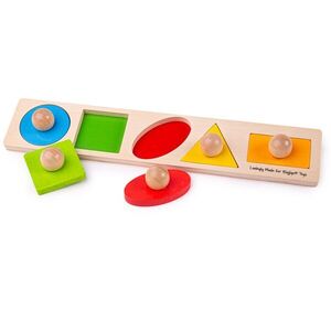 Bigjigs Toys Vkládací puzzle tvary obraz