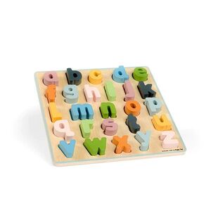 Bigjigs Toys Dřevěné puzzle malá písmena - abc obraz