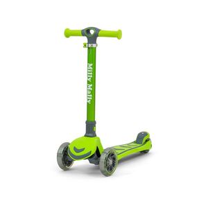 Milly Mally Dětská tříkolová koloběžka BOOGIE Scooter LED - zelená obraz