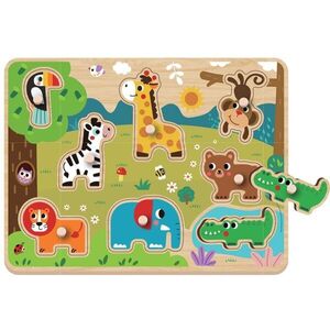 2Kids Toys Dřevěné Puzzle pro batolata -Safari obraz