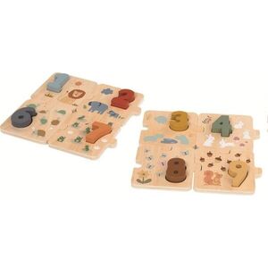 2Kids Toys Dřevěné Puzzle Počítání se zvířátky, 20 dílů obraz