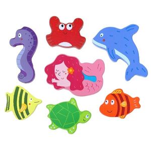 2Kids Toys Dřevěné puzzle Podvodní svět propojitelné, 7 dílů obraz