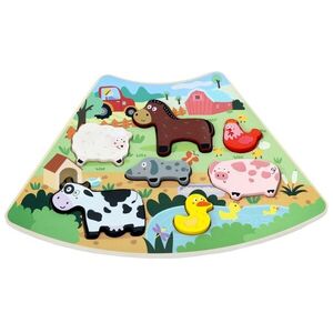 2Kids Toys Dřevěné puzzle Veselá farma propojitelné, 7 dílů obraz