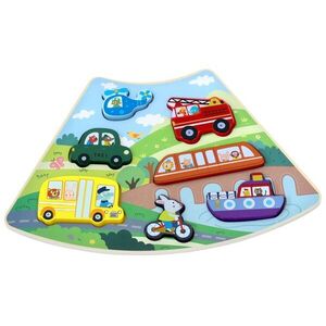2Kids Toys Dřevěné puzzle Dopravní prostředky propojitelné obraz