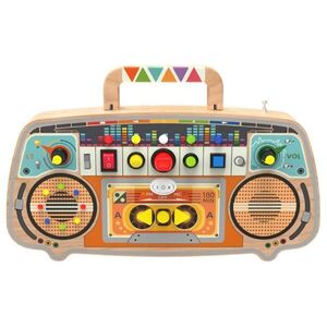 2Kids Toys Montessori Activity board Dřevěné FM rádio obraz