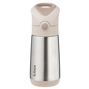 B.BOX Termoska na pití s brčkem 350 ml - béžová obraz