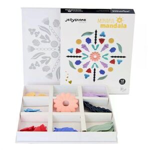 Jellystone Designs Senzorická antistresová mandala pro děti, duhová obraz