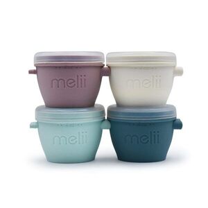 Melii Silikonové kelímky na potraviny Snap&Go 118 ml - 4ks - Luxe pastelové obraz