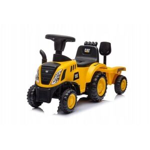 TULIMI Dětské odrážedlo traktor s přívěsem, nářadím a zvuky žluté obraz