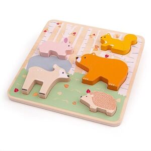 Bigjigs Toys Dřevěné puzzle Woodland obraz
