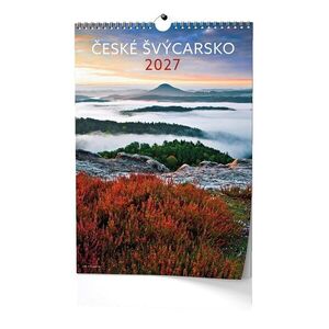 Baloušek Nástěnný kalendář České Švýcarsko 2027 32 × 45 cm obraz