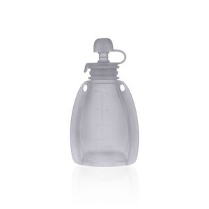 Zopa Silikonová plnitelná kapsička na dětskou stravu, Transparent Grey 3 obraz