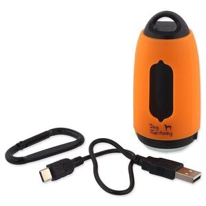 Dog Fantasy Baterka USB se sáčky na exkrementy oranžová obraz
