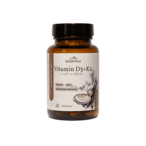 Herbyway Vitamín D3+K2 s Reishi 2 500 IU 60 kapslí obraz