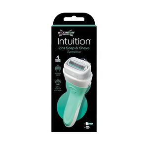 Wilkinson Intuition 2in1 Soap & Shave Sensitive holicí strojek + hlavice 1+1 ks obraz