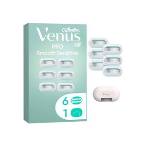 Gillette Venus Pro Smooth Sensitive náhradní holicí hlavice + kryt na žiletku 6 ks obraz