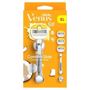 Gillette Venus Pro ComfortGlide Coconut holicí strojek, holicí hlavice + nástěnný držáček 3 ks obraz