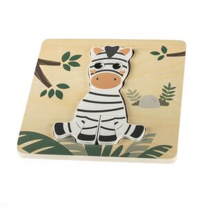 Zopa Dřevěné puzzle malé, Zebra 3 obraz