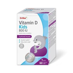 Dr. Max Vitamin D Kids 800 IU 60 žvýkacích tablet obraz