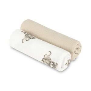SENSILLO Mušelínové pleny krešované 60×75 cm Teddy beige – sada 2 ks obraz