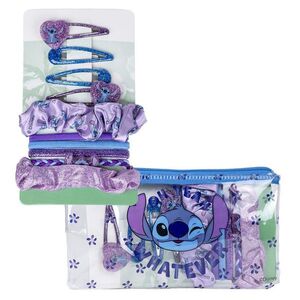 Cerdá Kosmetická taštička s vlasovými doplňky Stitch 10 ks obraz