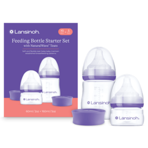 Lansinoh startovací set lahví 1x 60ml + 1x 160ml s NaturalWave TM savičkou (XS+S) obraz