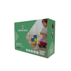 Cleverclixx Magnetická stavebnice Fire Rescue Pack Intense - 39 ks obraz