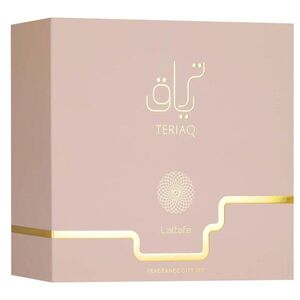 Lattafa Dárkový set Teriaq - Parfém 100ml + Olejový parfém 12ml + Vlasový sprej 50ml obraz