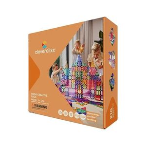 Cleverclixx Magnetická stavebnice Mega Creative Pack Pastel - 210 ks obraz