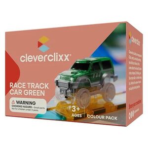Cleverclixx Magnetická závodní dráha - Autíčko zelené - 1 ks obraz