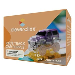 Cleverclixx Magnetická závodní dráha - Autíčko fialové - 1 ks obraz