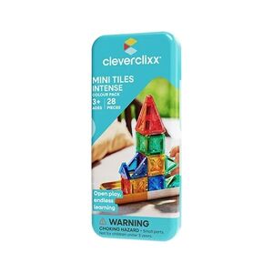 Cleverclixx Magnetická stavebnice Mini Tiles Pack Intense - 28 ks obraz